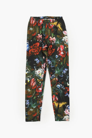 Stretch Cotton Floral Leggings