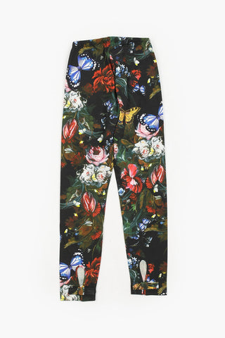 Stretch Cotton Floral Leggings