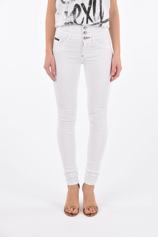 high waist slim fit DOMINIZZA 5 pockets pants