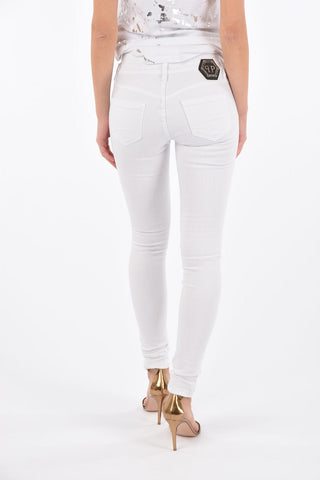 high waist slim fit DOMINIZZA 5 pockets pants