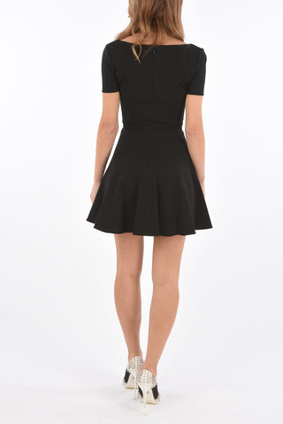 COUTURE vestito NAOMI CLOSE svasato con strass teschio