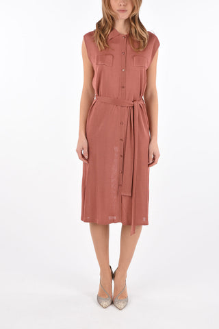 Knit Shirtdress with Belt