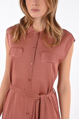 Knit Shirtdress with Belt