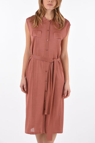 Knit Shirtdress with Belt