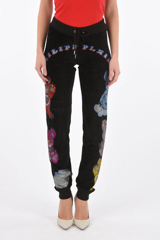rhinestone embellished DEAR VALERIE jogging pants
