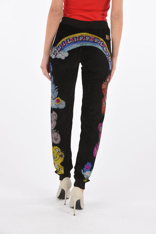 rhinestone embellished DEAR VALERIE jogging pants