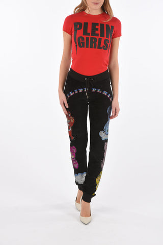 rhinestone embellished DEAR VALERIE jogging pants
