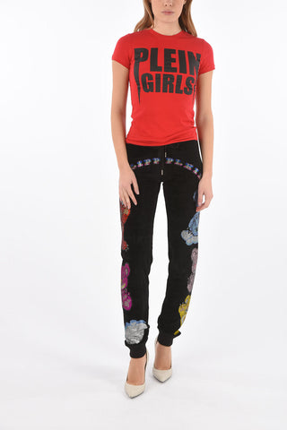 maxi printed front slim fit crew-neck t-shirt