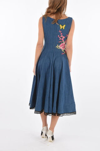 COUTURE vestito longette LEONA BAXTER denim senza manica