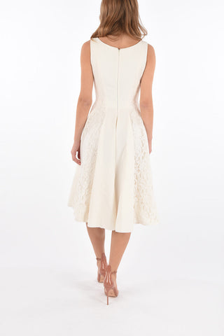 COUTURE lace details below knee ANDERSON KELLY day dress