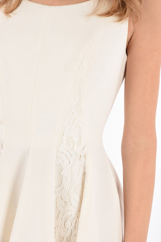 COUTURE lace details below knee ANDERSON KELLY day dress
