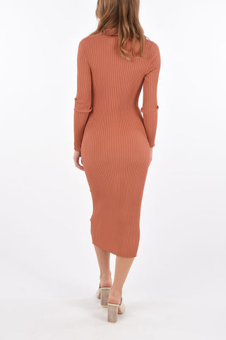 Stretchy Ribbed Dress