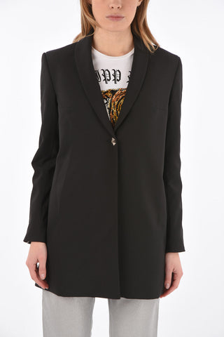 shawl lapel 1 button I can't be maxi blazer