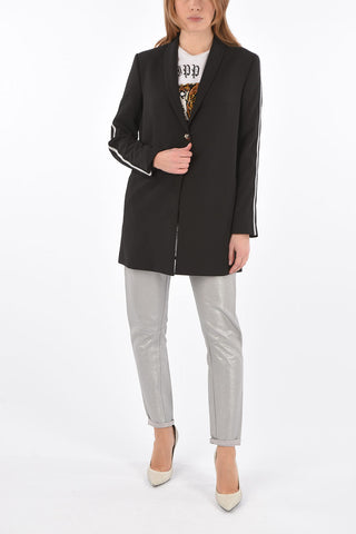 shawl lapel 1 button I can't be maxi blazer