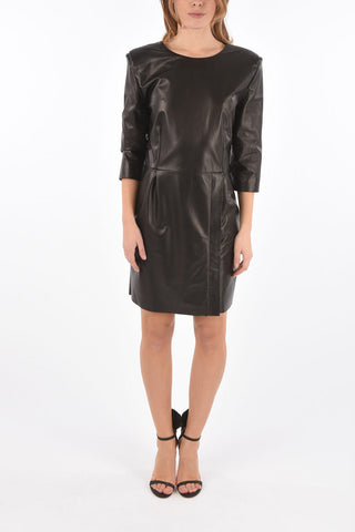Backless Leather Dress