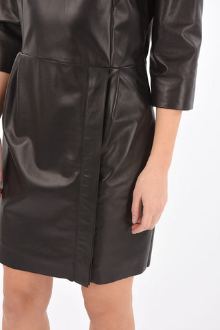 Backless Leather Dress