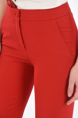 high waist palazzo pants with side pockets