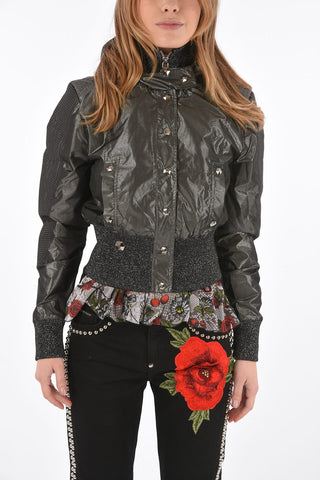 COUTURE lurex details ALVIX crop outerwear jacket