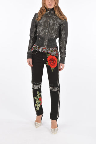 COUTURE lurex details ALVIX crop outerwear jacket