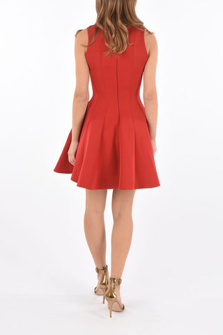 COUTURE sleeveless above knee KAREL BISHOP a-line dress