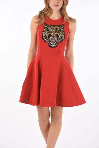 COUTURE sleeveless above knee KAREL BISHOP a-line dress