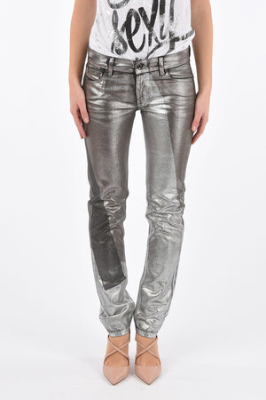 BLACK GOLD Jeans TYPE-146 mit Metallic-Effekt