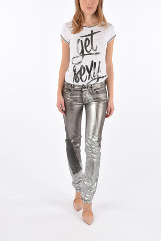 BLACK GOLD jeans TYPE-146 effetto metallico