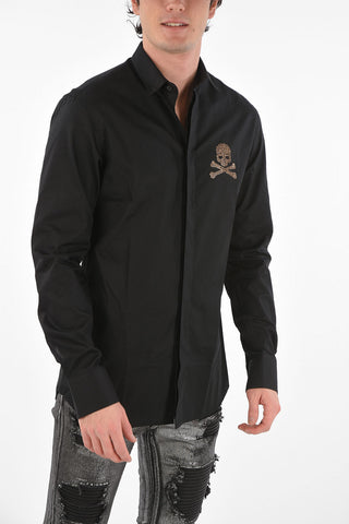 HOMME hidden closure Diamond Cut LS ANSELM shirt