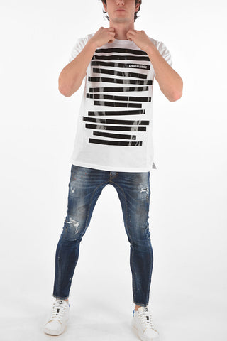 printed CIGARETTE FIT T-Shirt