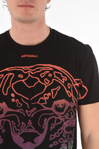T-Shirt Girocollo con Stampa TIGER
