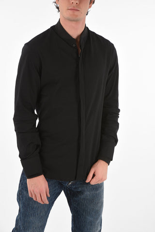 HOMME hidden closure Diamond Cut LS shirt