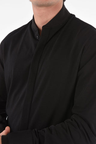 HOMME hidden closure Diamond Cut LS shirt