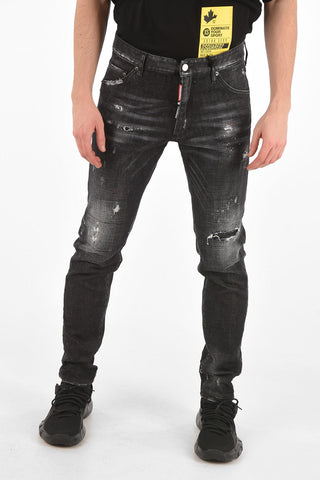 16cm stretch denim COOL GUY distressed jeans