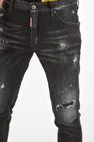16cm stretch denim COOL GUY distressed jeans