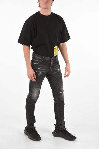 16cm stretch denim COOL GUY distressed jeans