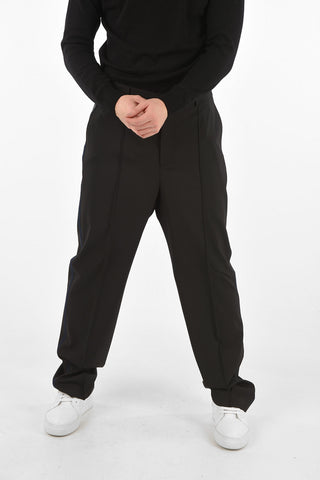 Virgin Wool Piping Pants