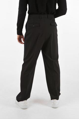 Virgin Wool Piping Pants