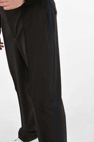 Virgin Wool Piping Pants