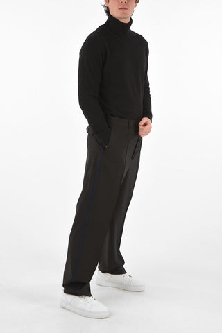 Virgin Wool Piping Pants