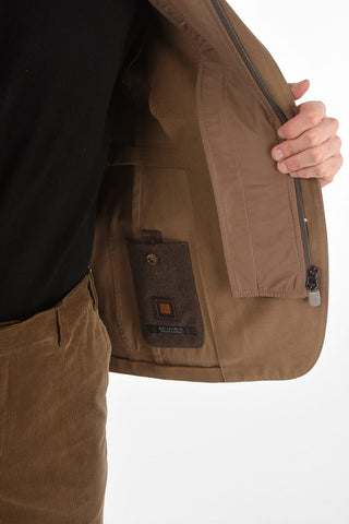ID Twill Cotton Blazer with Removable Wool Inserts