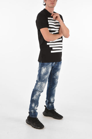 printed CIGARETTE FIT T-Shirt