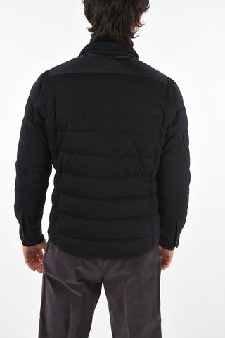 Quilted Down Jacket with Pockets
