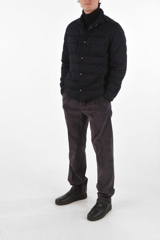 Quilted Down Jacket with Pockets