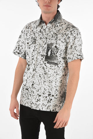 Short-sleeved Saharan Snake Printed Shirt