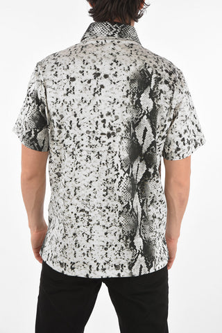 Short-sleeved Saharan Snake Printed Shirt