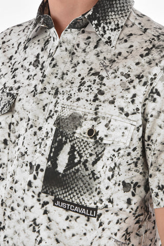 Short-sleeved Saharan Snake Printed Shirt