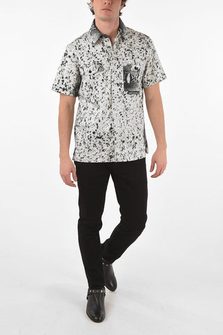 Short-sleeved Saharan Snake Printed Shirt