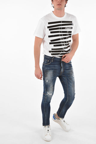 15cm vintage effect TIDY BIKER jeans