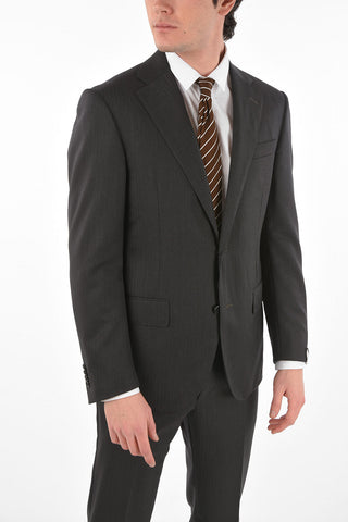 Virgin Wool Herringbone LEADER Suit