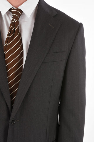 Virgin Wool Herringbone LEADER Suit